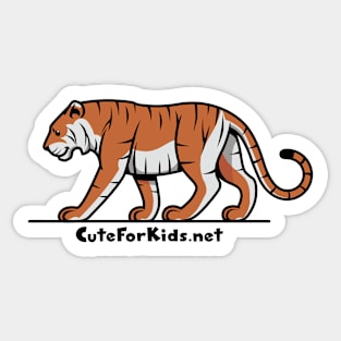 CuteForKids - Tiger - Branded Sticker